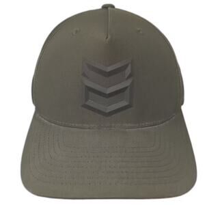 Mission Green Black 5 Panel Hat One Size Snapback Polyester 3D Chevron Logo